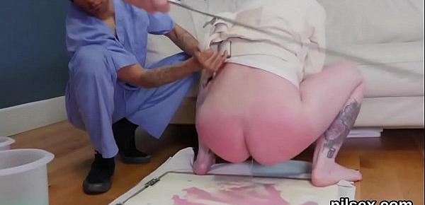  Sexy sweetie was brought in ass hole loony bin for uninhibited treatment